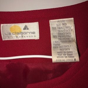 Liz Claiborne petite red dress jacket